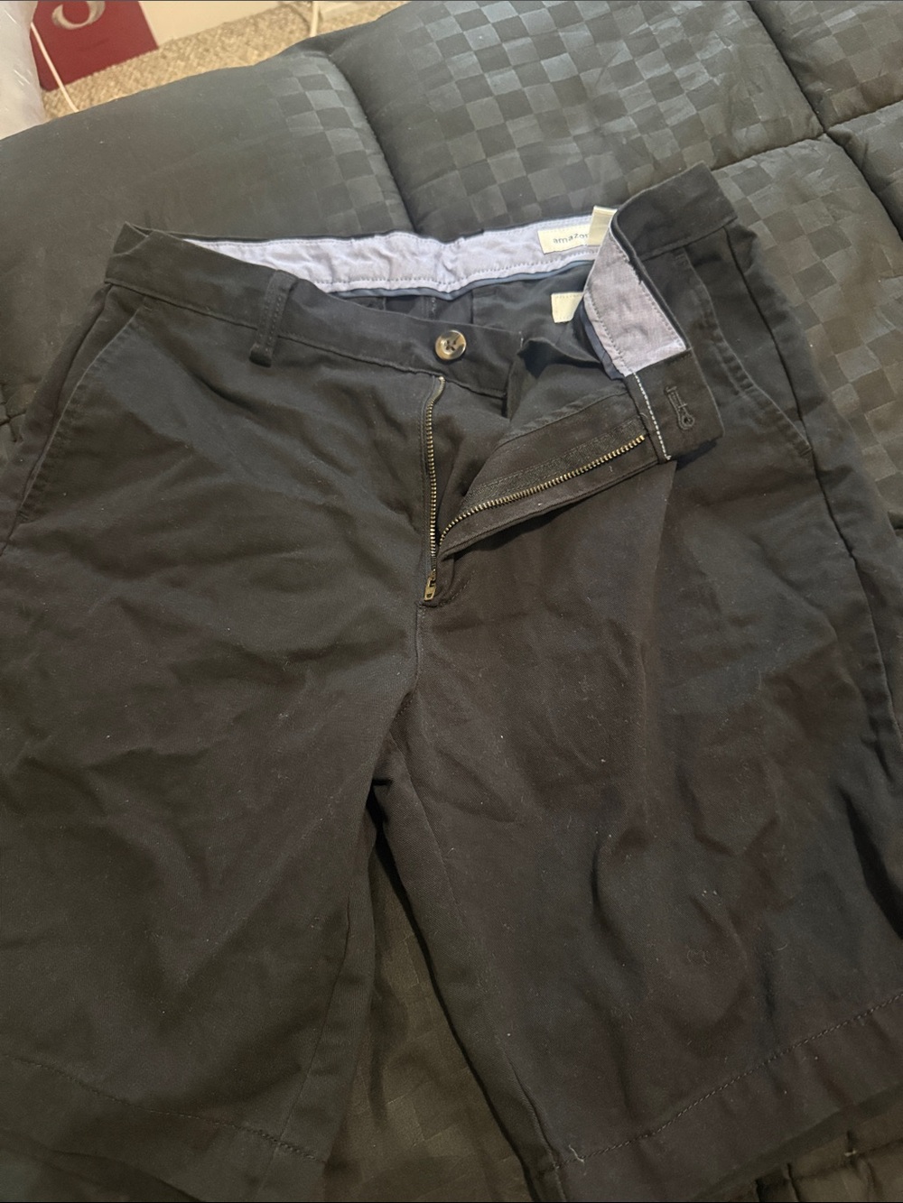 Amazon Essentials Men's Black Chino Pants